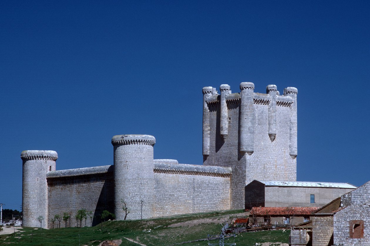 Ansicht der Burg von Spanish School