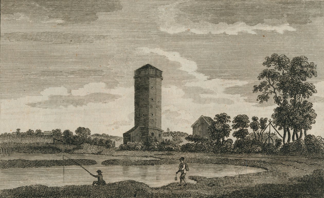 Ein alter Wasserturm in Hampshire, 1786 von Sparrow