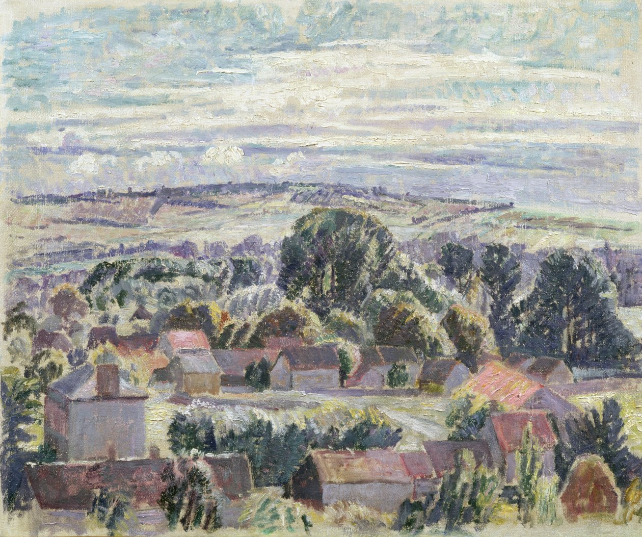 Eine englische Landschaft, ca. 1910 von Spencer Frederick Gore