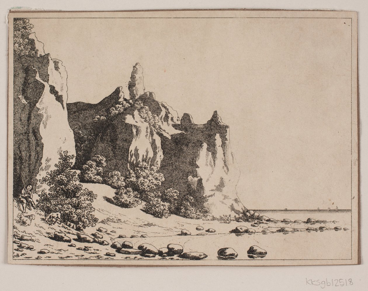 Sommerspiret, Mön. Blick vom Strand von Søren L. Lange