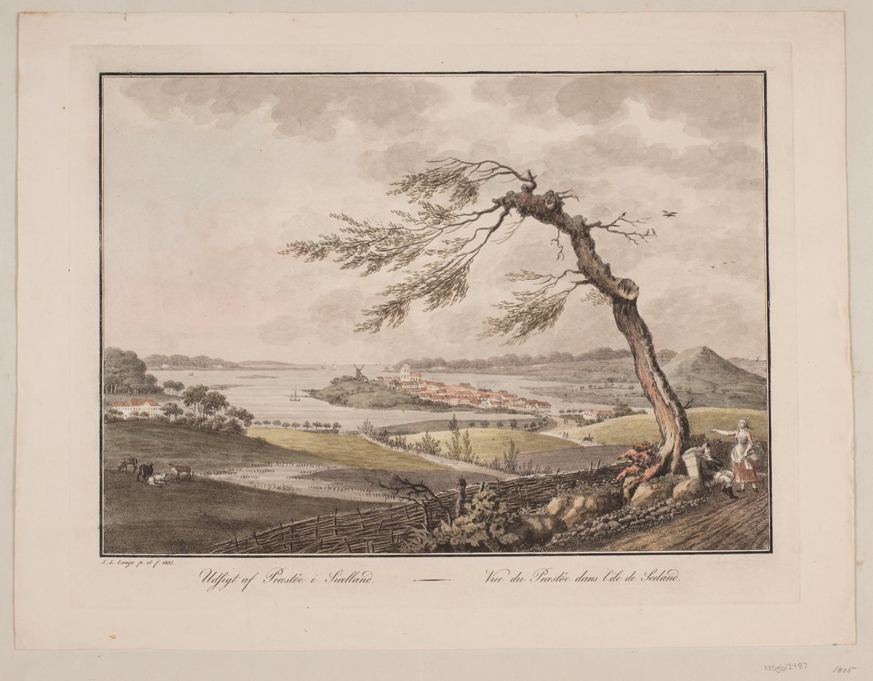 Ansicht von Præstø in Sjælland von Søren L. Lange