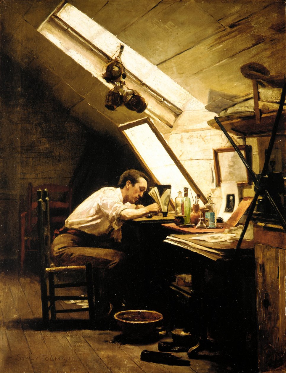 Der Radierer, ca. 1887-89 von Stacy Tolman