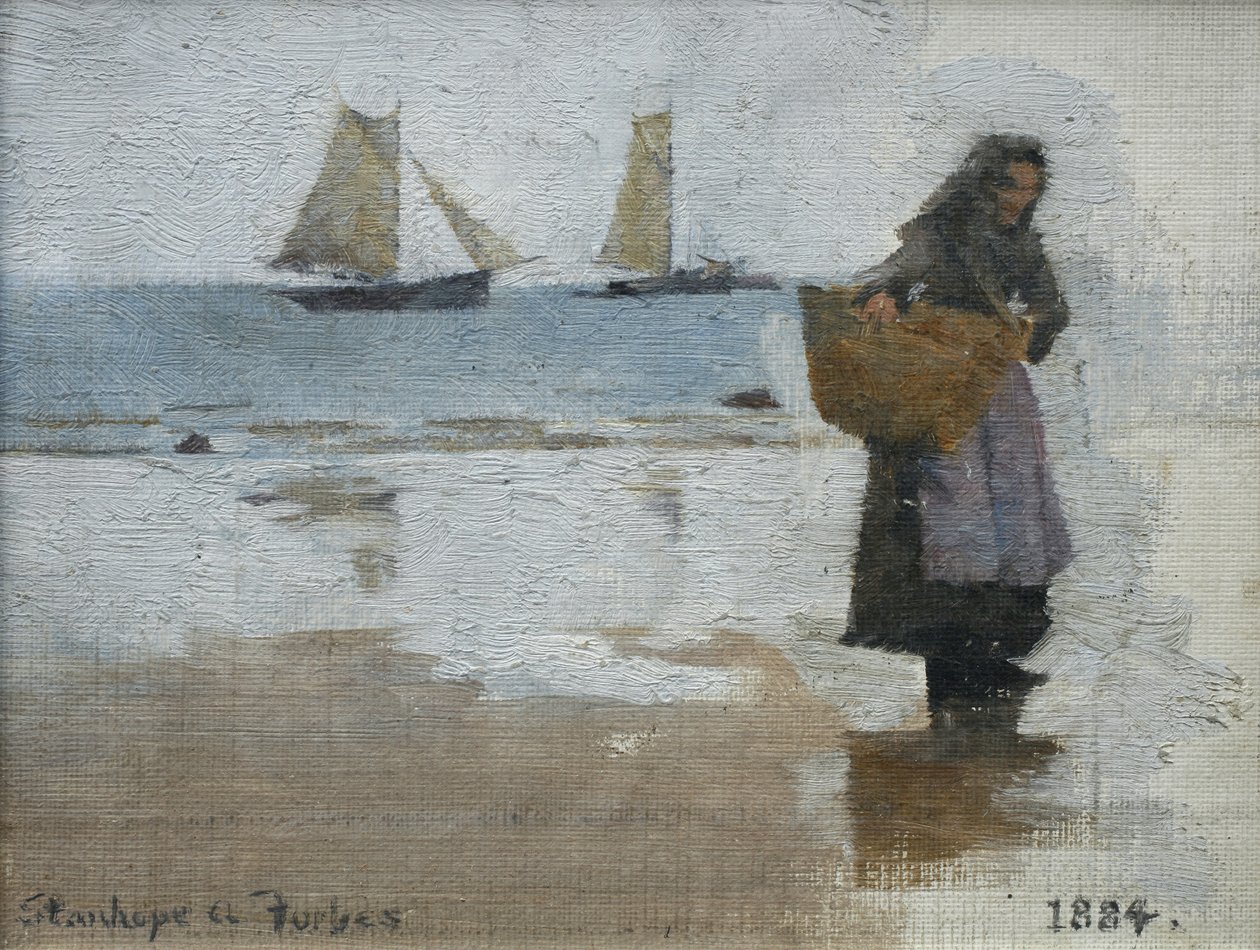 Fischerin am Strand von Stanhope Alexander Forbes