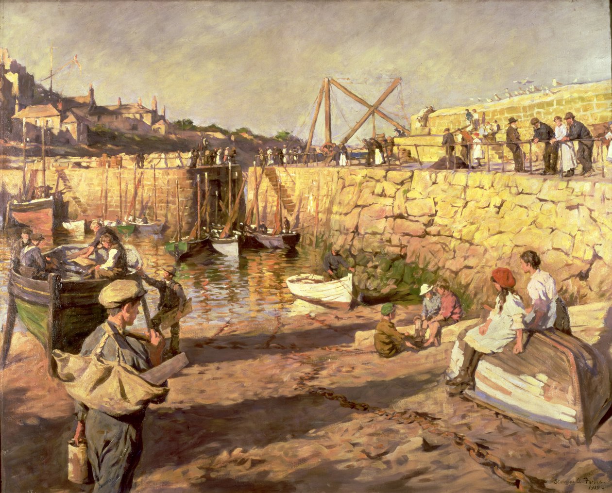 Ausrüstung, Mousehole Hafen von Stanhope Alexander Forbes