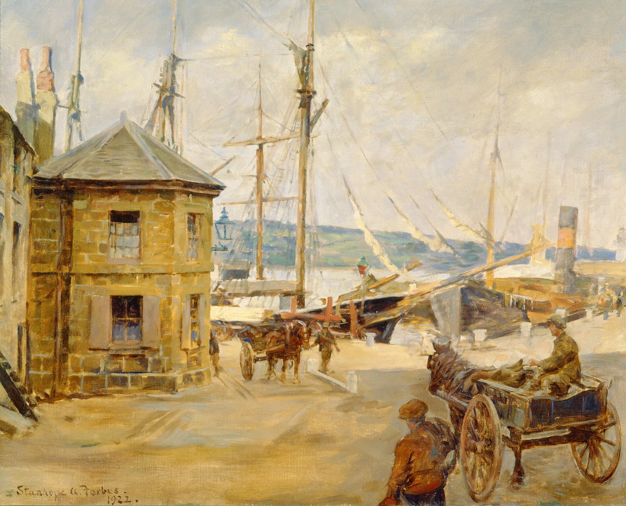 Das Hafenamt, Penzance von Stanhope Alexander Forbes