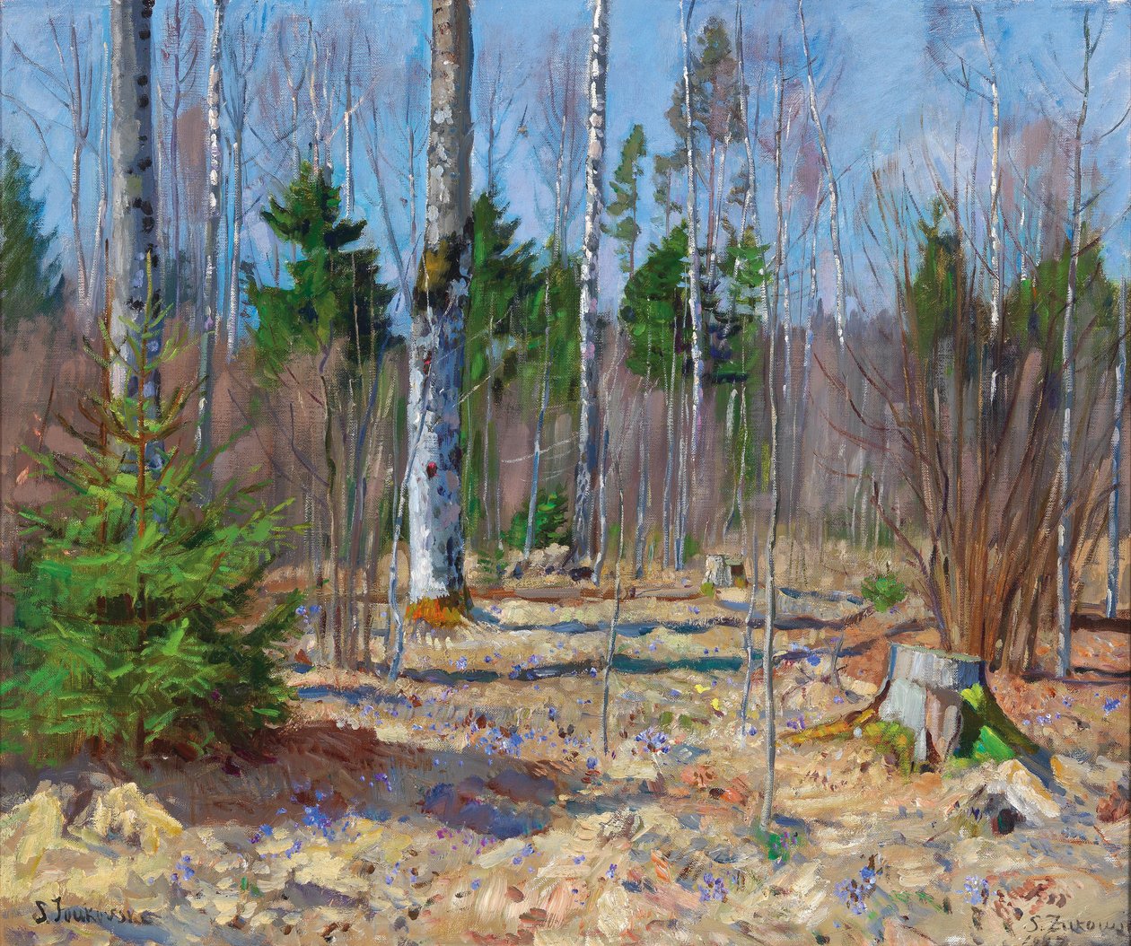 Frühlingstag am Waldrand von Stanislav Zhukovsky