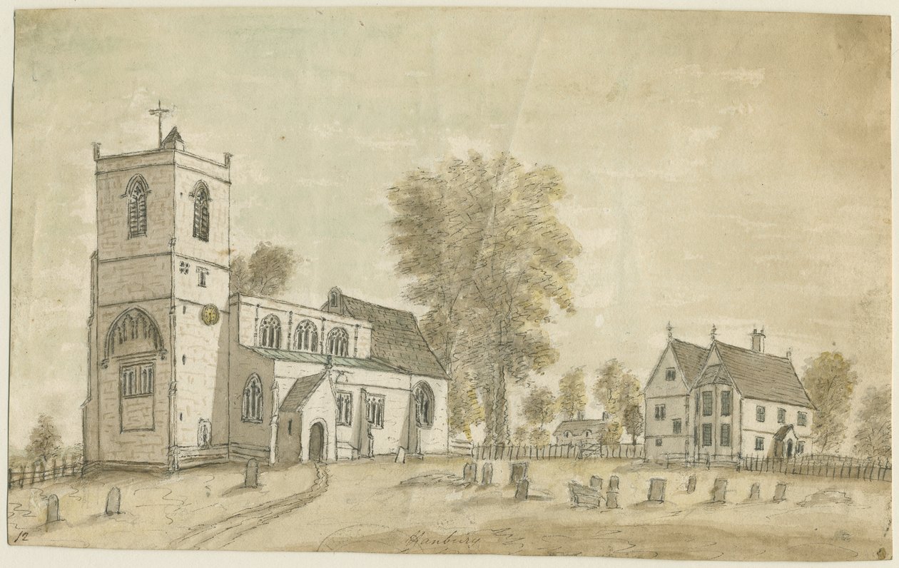 Hanbury Kirche von Stebbing Shaw