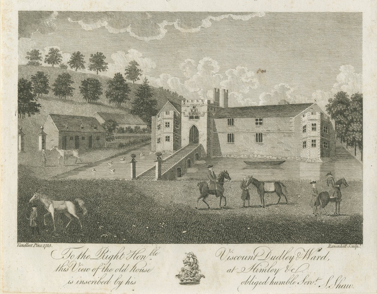 Himley Hall (Gravur) von Stebbing Shaw