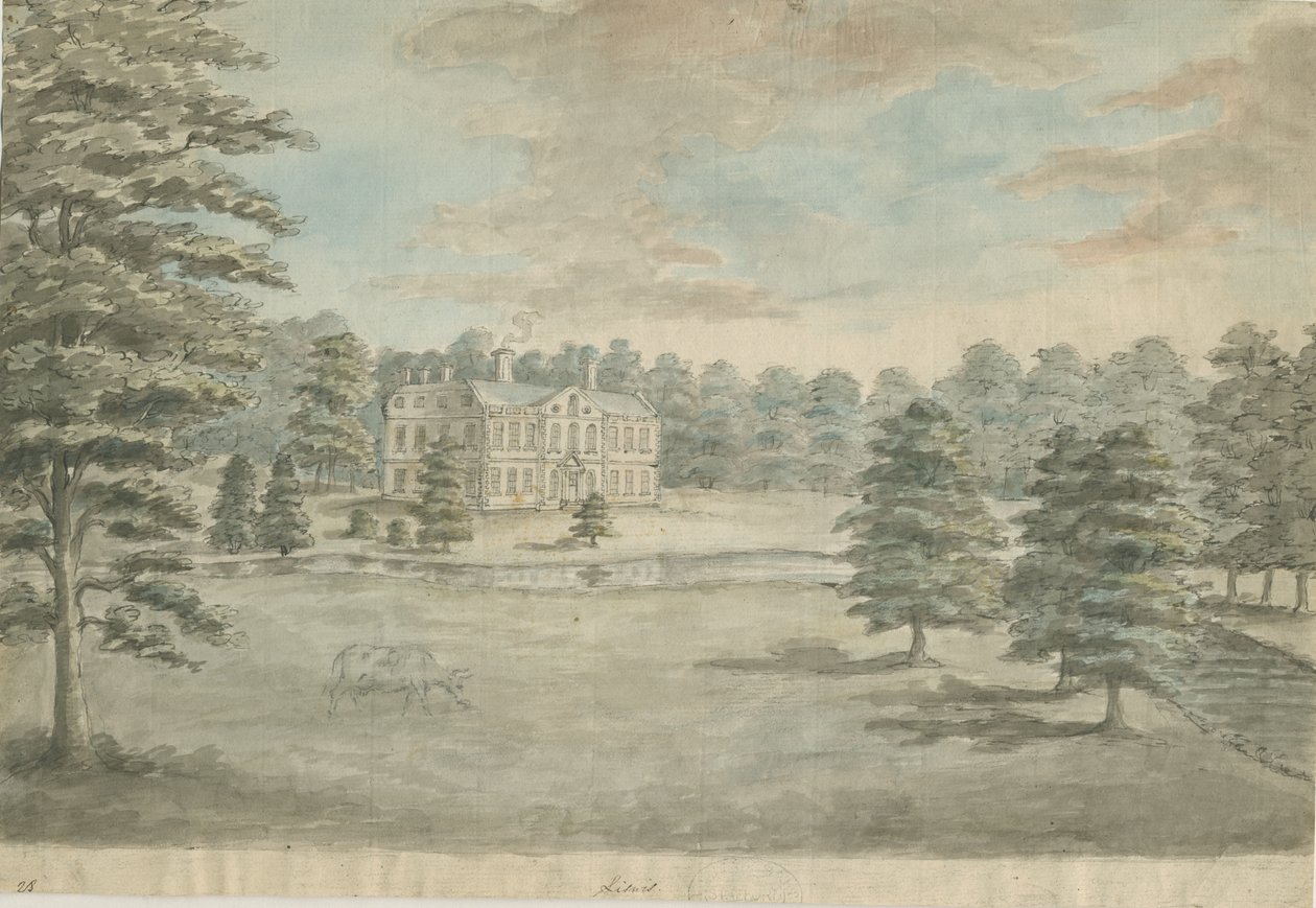 Lysways Hall: Aquarell, 1762-1802 von Stebbing Shaw