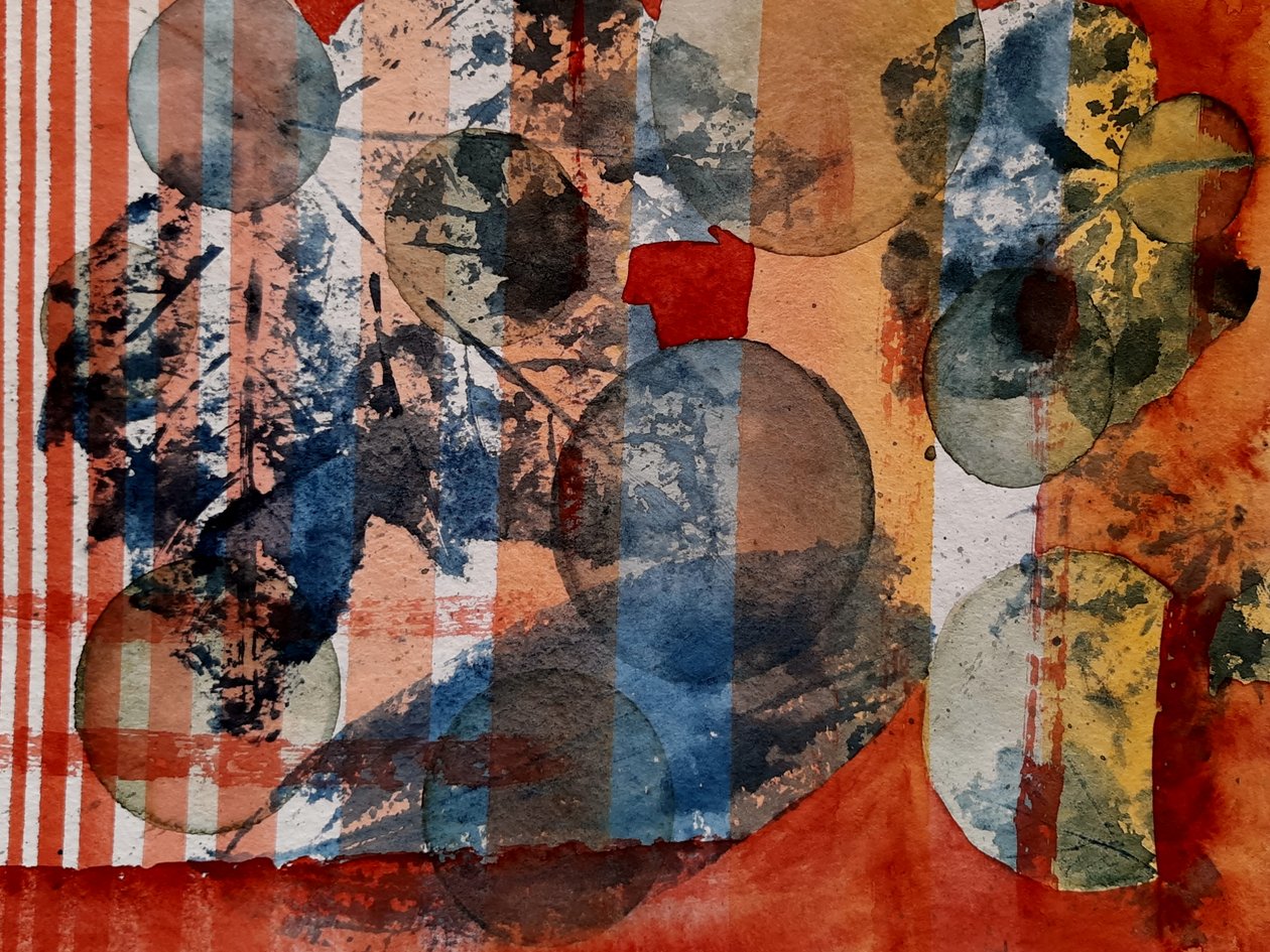 Experiment mit Blättern - Nr. 1 von Steegs Art Karin