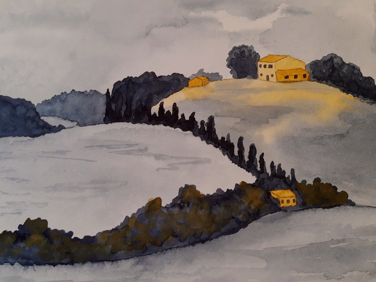 Toskana in zwei Farben von Steegs Art Karin