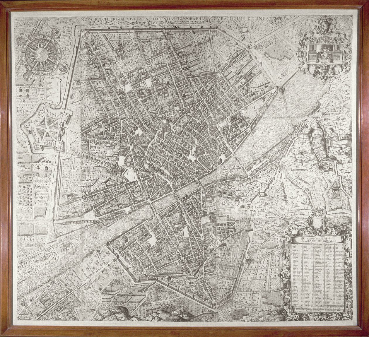Karte von Florenz von Stefano Bonsignori