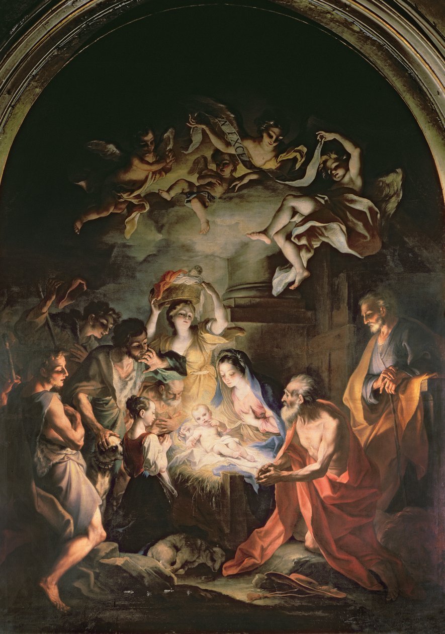 Geburt Christi mit St. Hieronymus von Stefano Maria Legnani