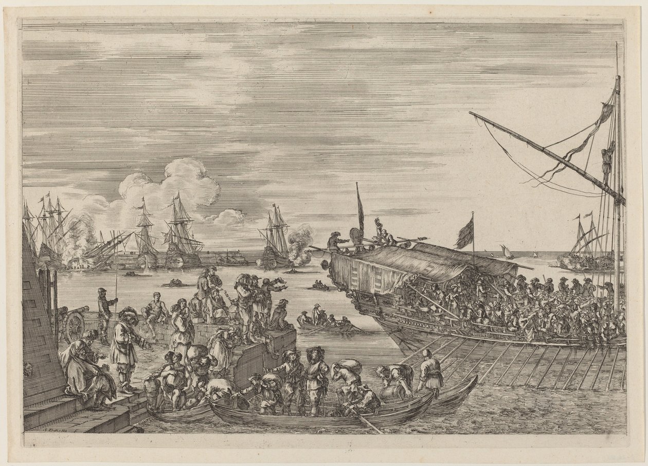 Abfahrt eines Schiffes von Stefano della Bella