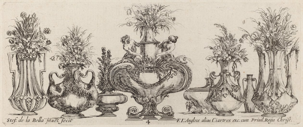 Fantastische Vasen von Stefano della Bella