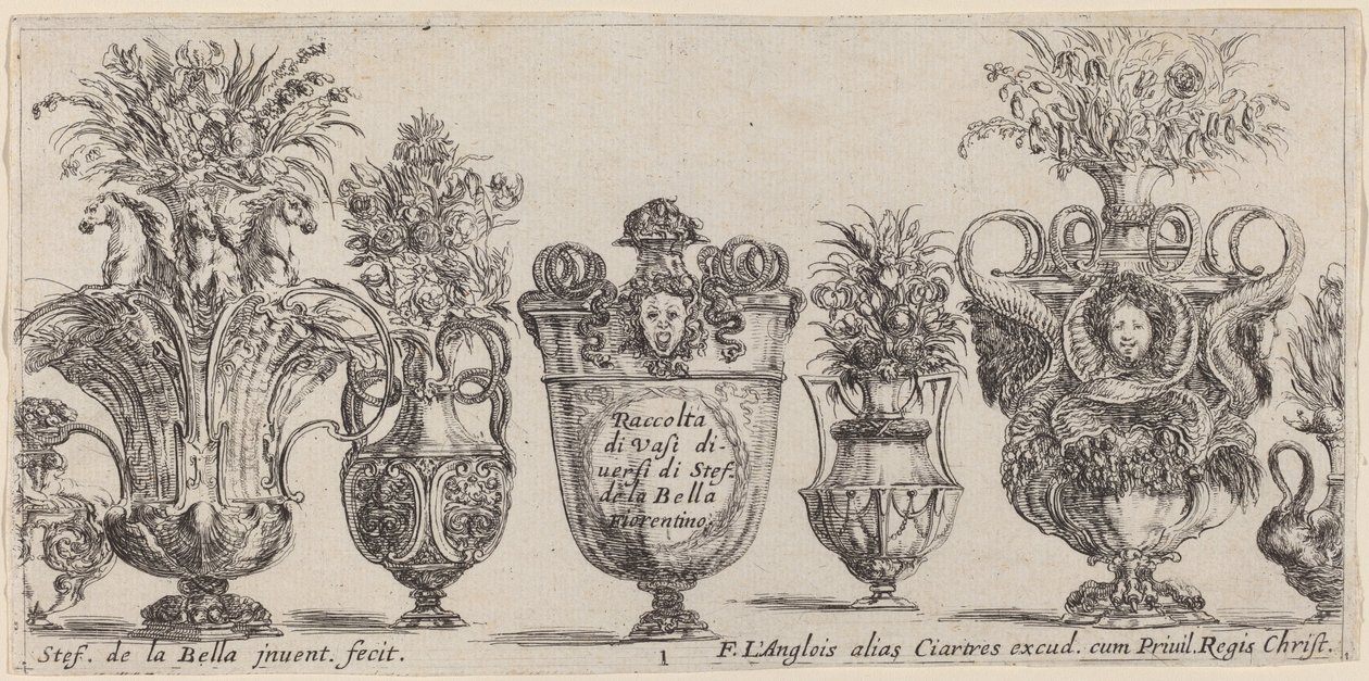 Fantastische Vasen von Stefano della Bella