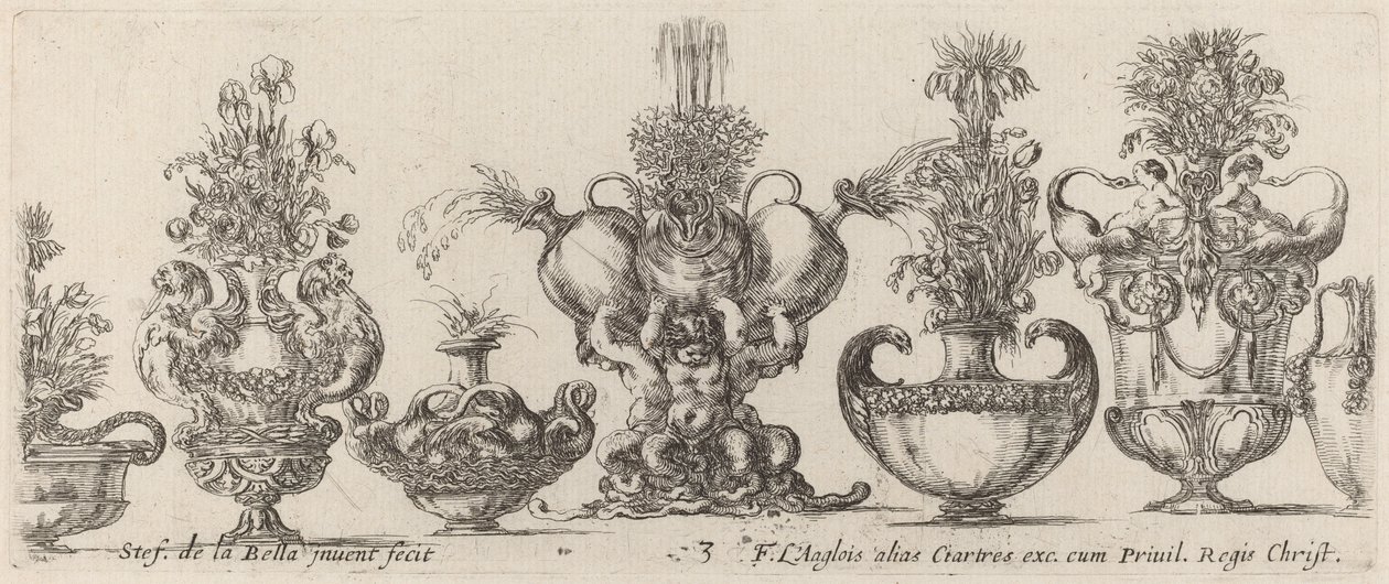 Fantastische Vasen von Stefano della Bella
