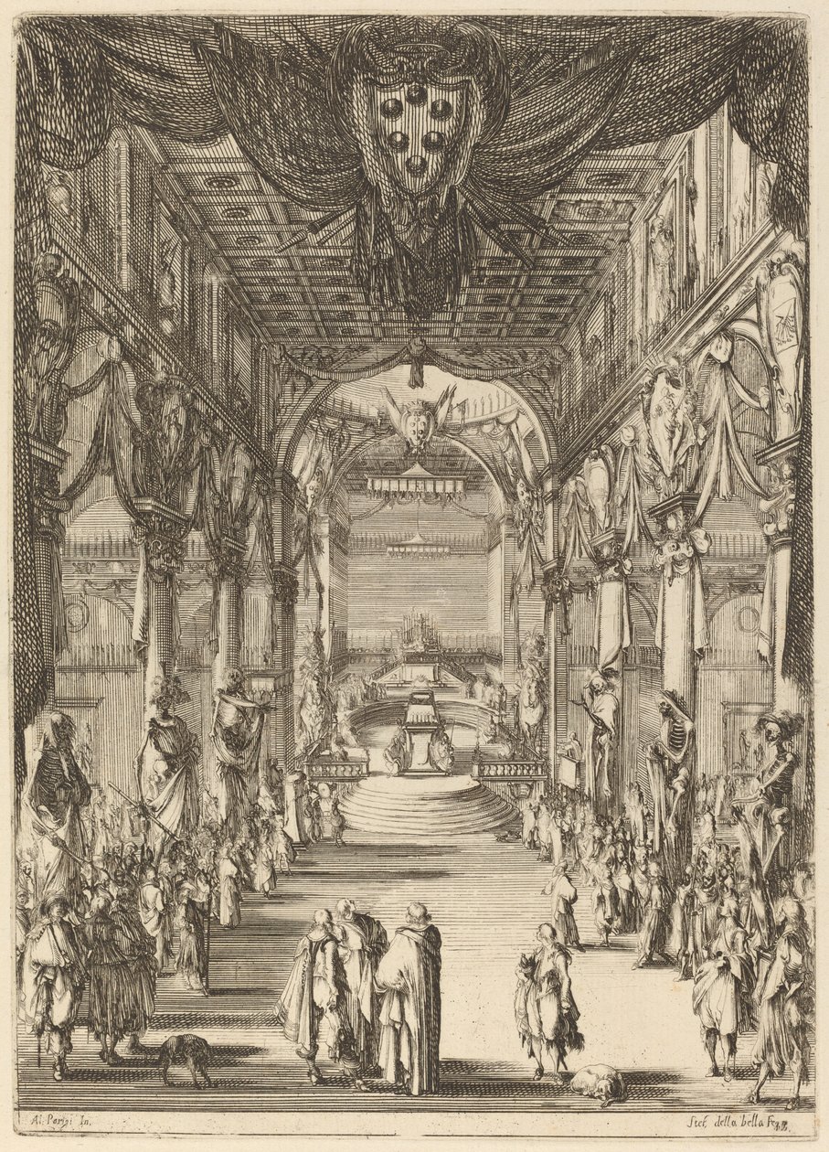 Beerdigung von Prinz Francesco de Medici von Stefano della Bella