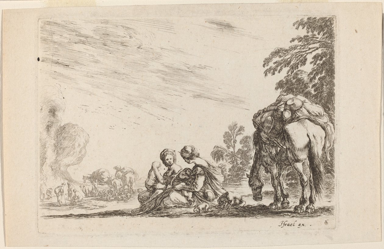Zigeuner bei der Rast von Stefano della Bella