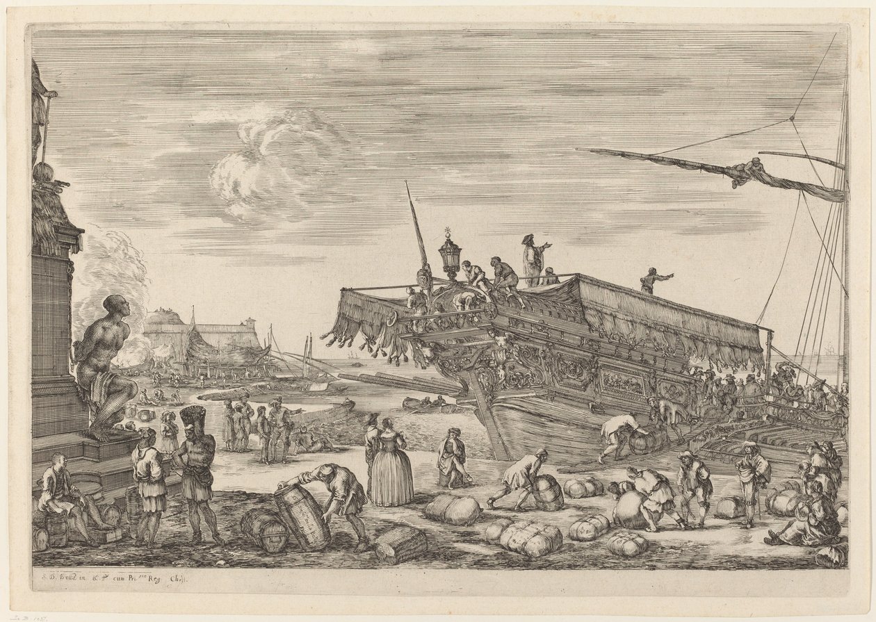 Ein Schiff beladen von Stefano della Bella