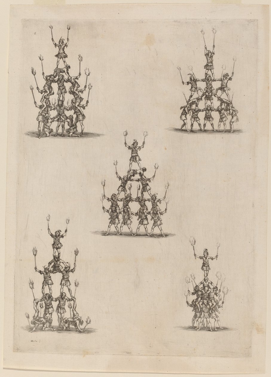 Pyramiden der Jongleure von Stefano della Bella