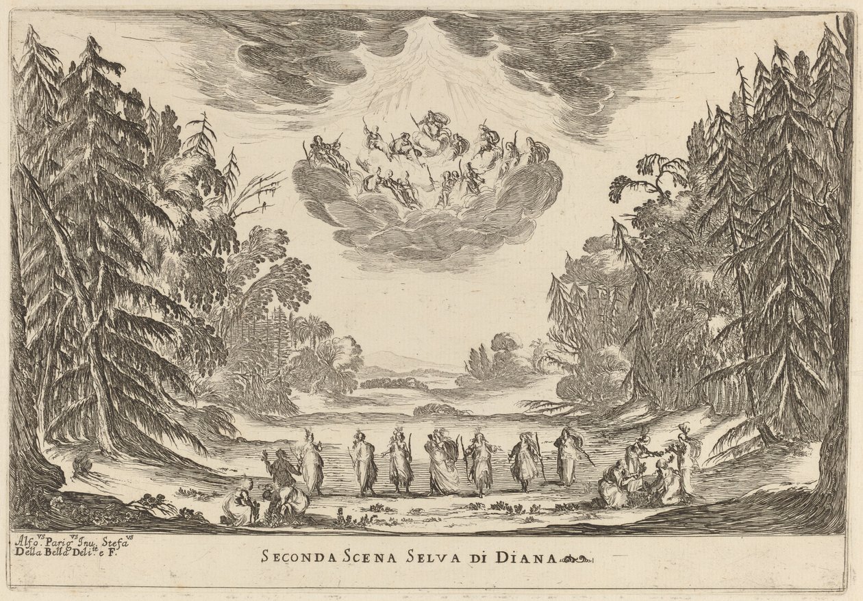Zweite Szene Selva di Diana von Stefano della Bella