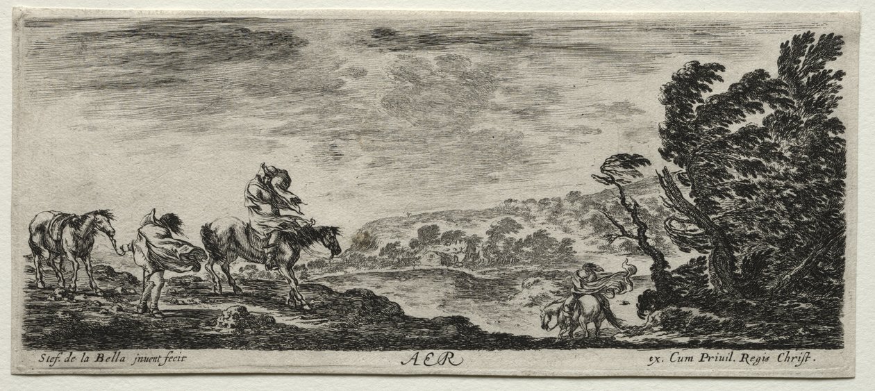 Die vier Elemente: Aer von Stefano della Bella
