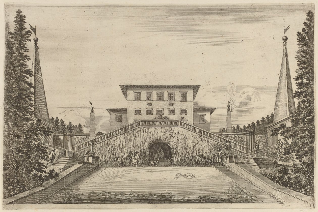 Die große Treppe von Stefano della Bella