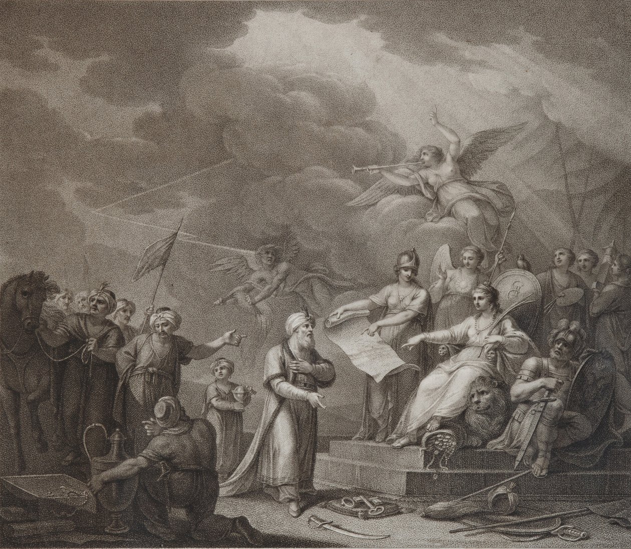 Allegorie des Vertrags von Jassy, 1792 von Stephanoff