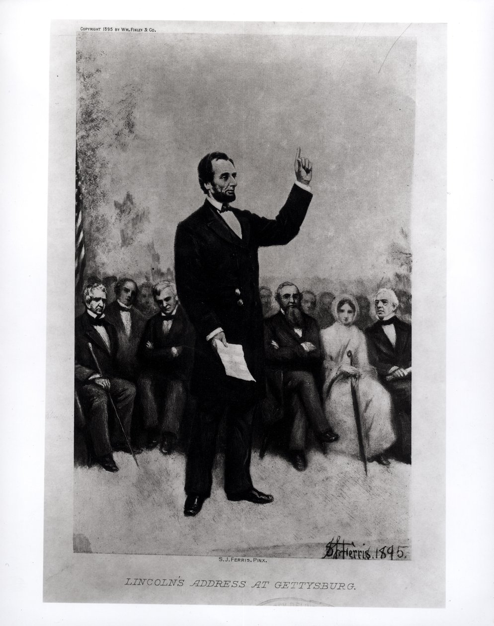 Lincolns Rede in Gettysburg, 1895 von Stephen James Ferris