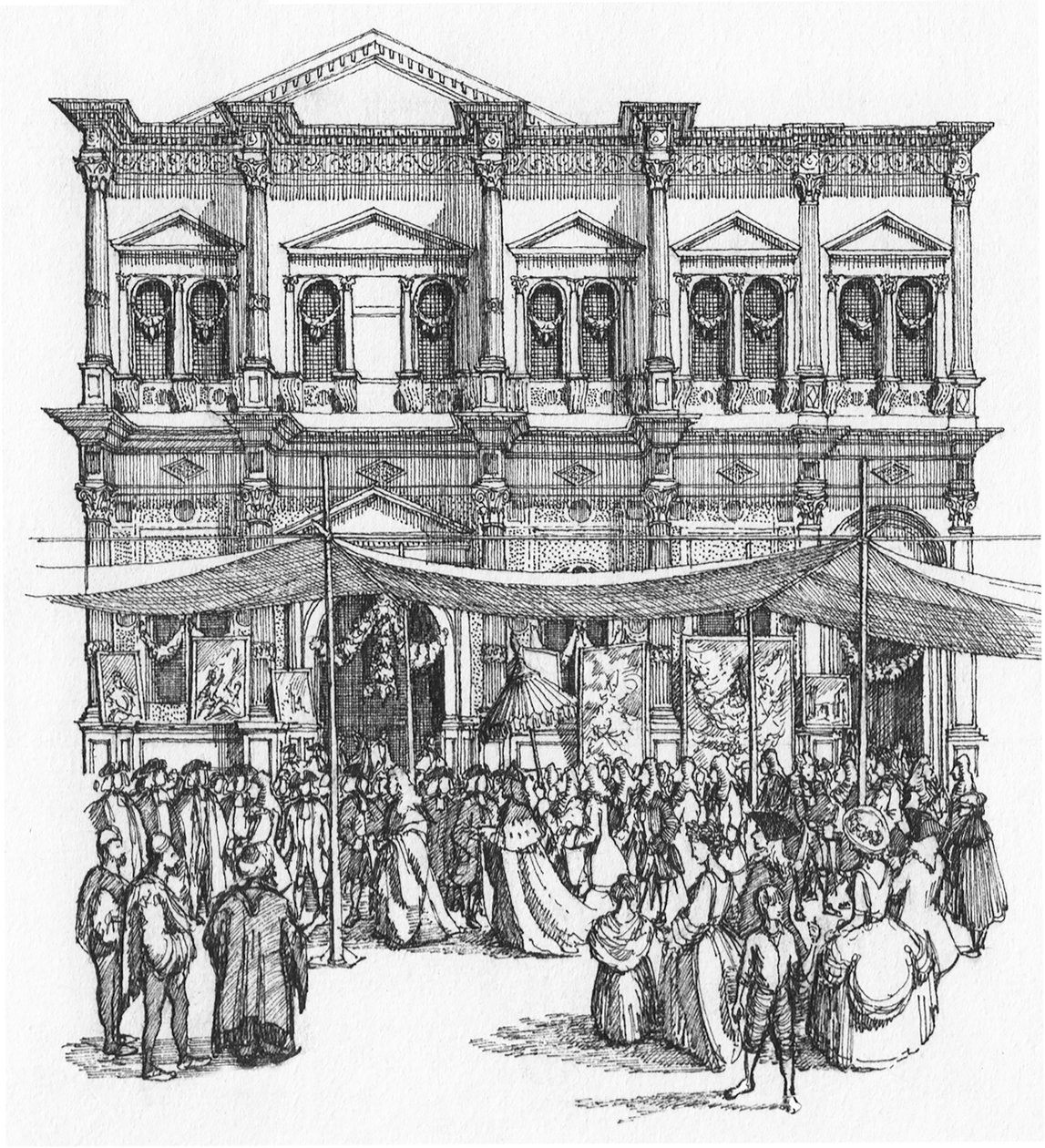 Die Scuola di San Rocco im Jahr 1735 von Stephen Conlin