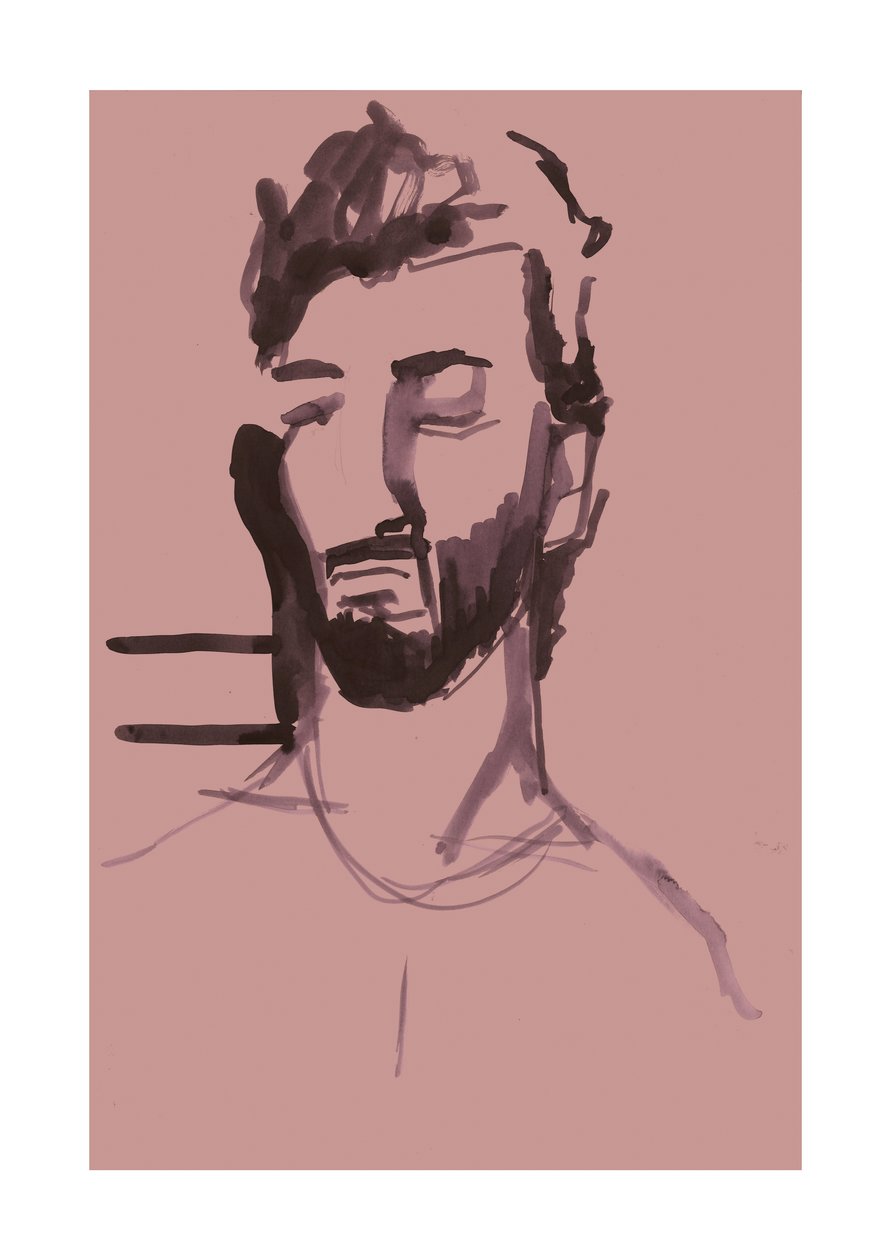 Ahmad (Rose), 2023 von Stephen Dow