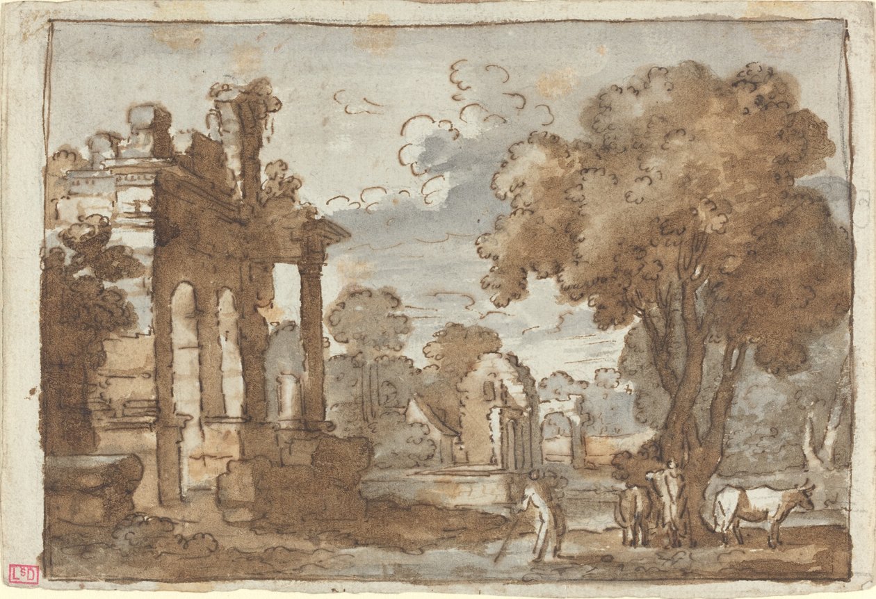 Landschaft von Style of Claude Lorrain
