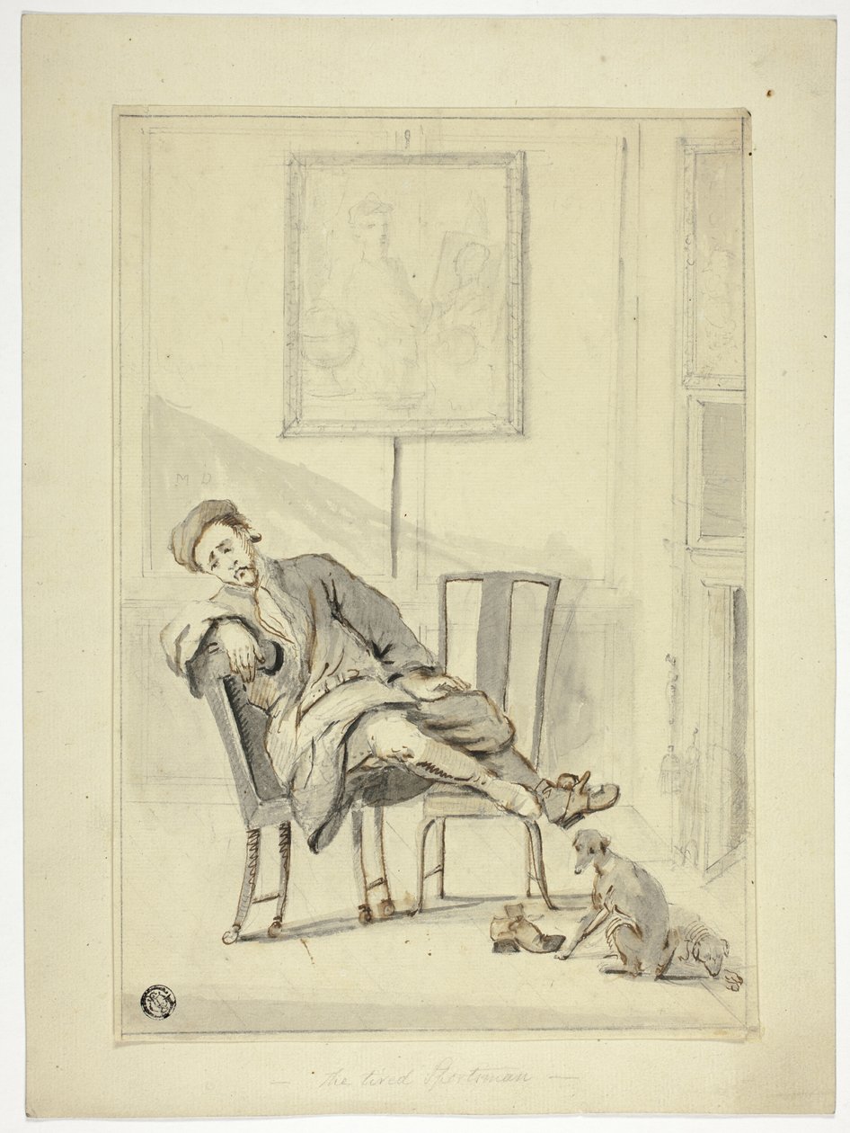 Der müde Sportler von Style of William Hogarth