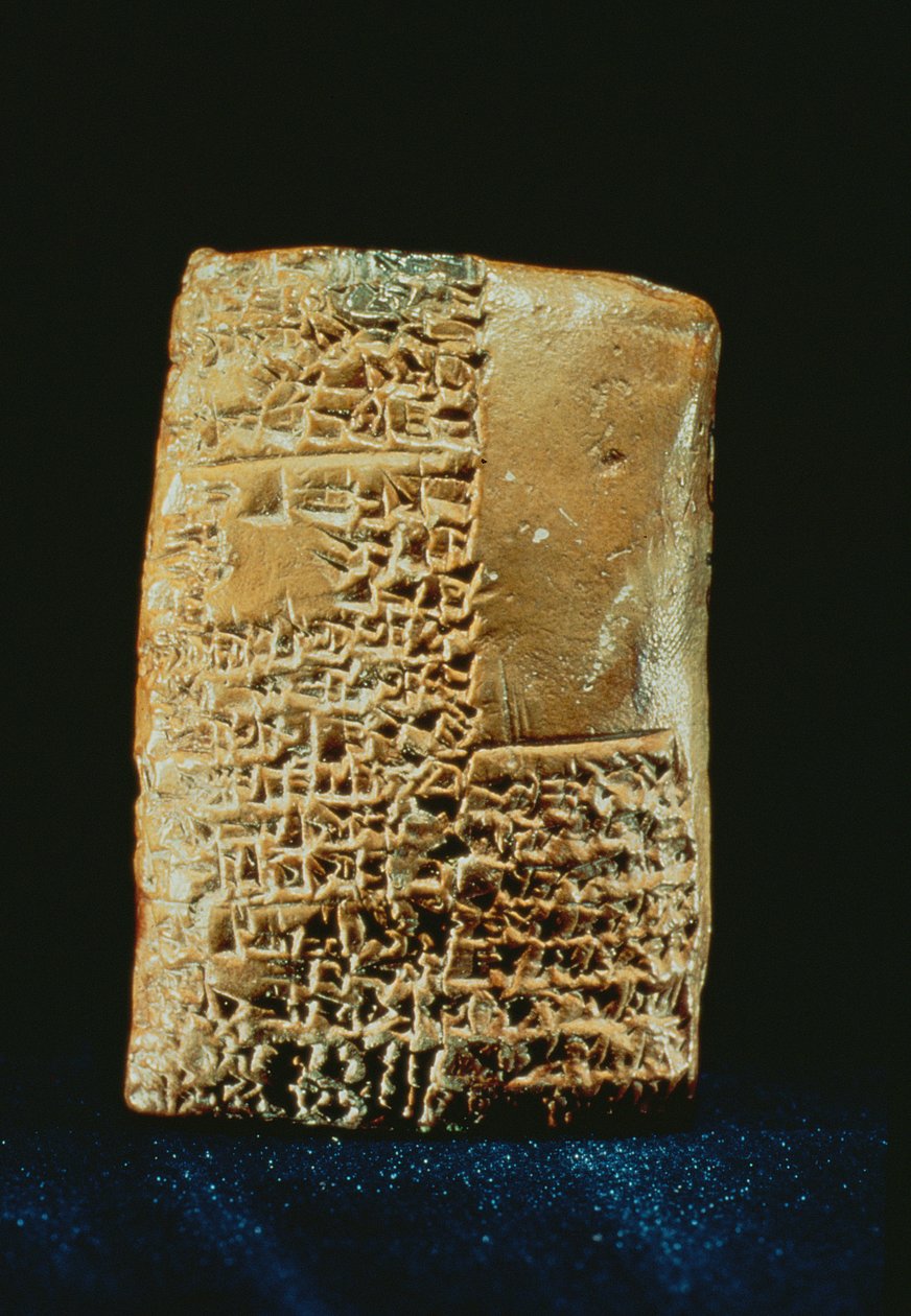 Keilschrifttafel von Sumerian