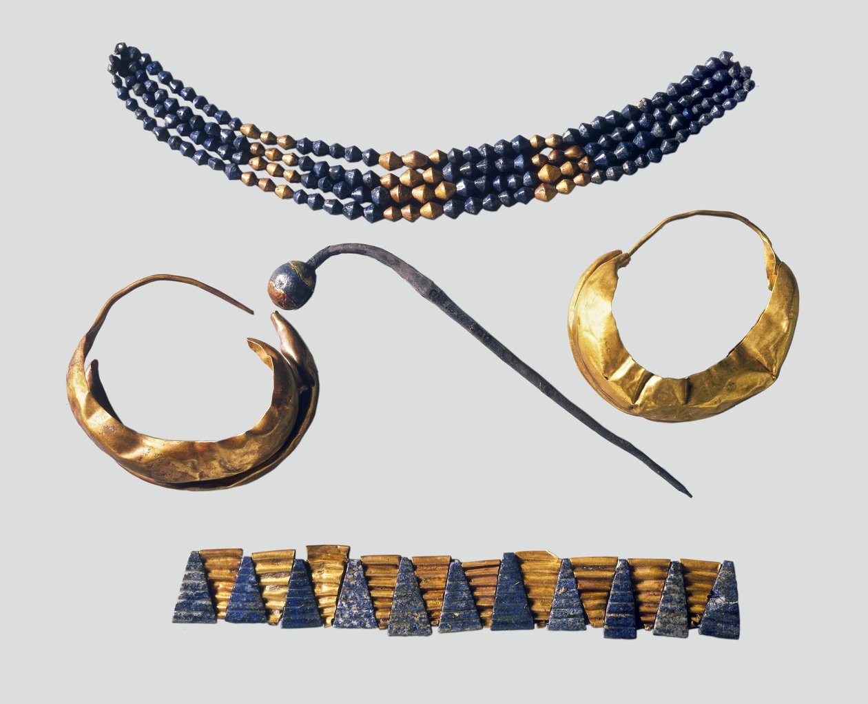 Sumerischer Schmuck aus einem der berühmten 
