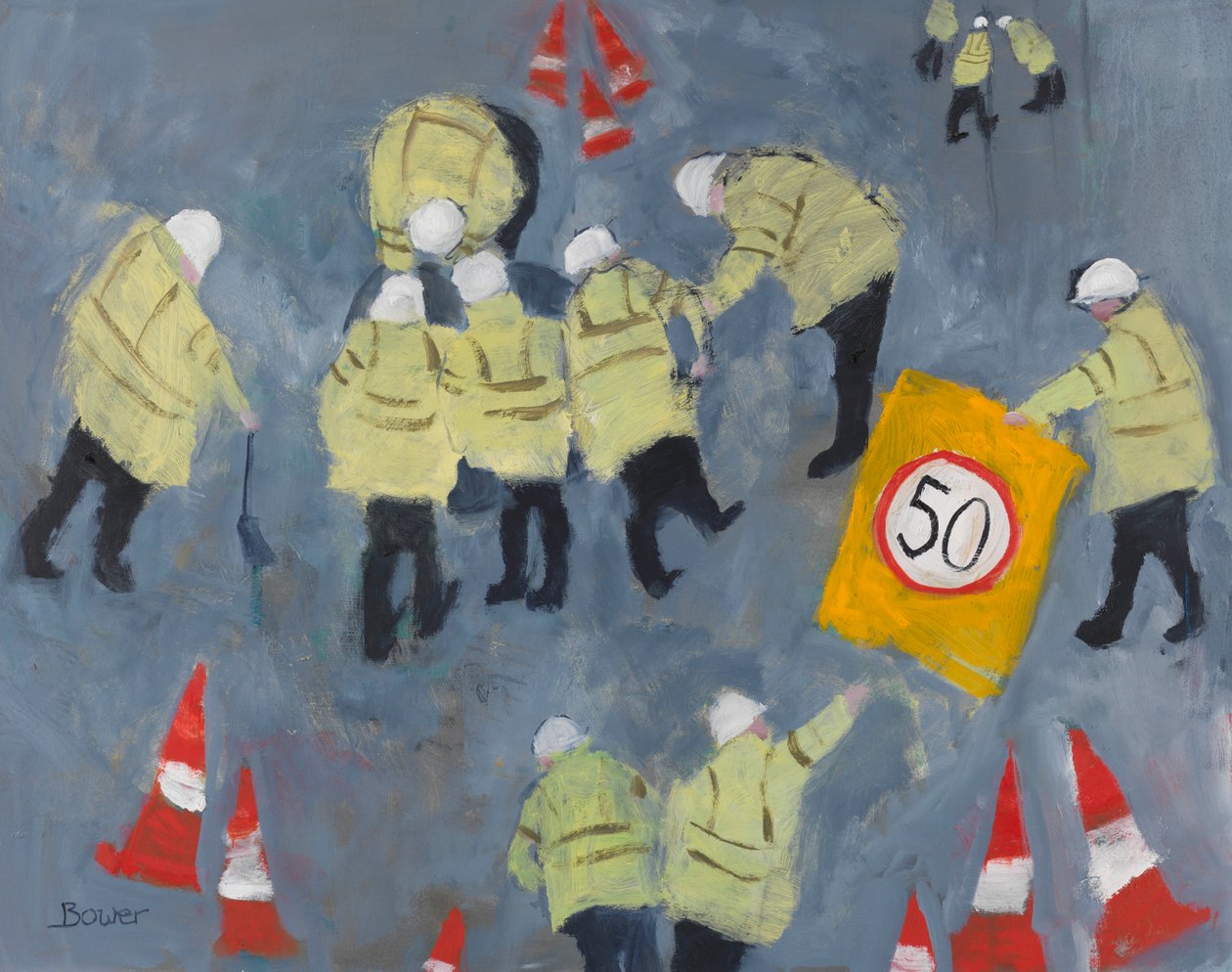 Loch in der Straße, 2011 von Susan Bower