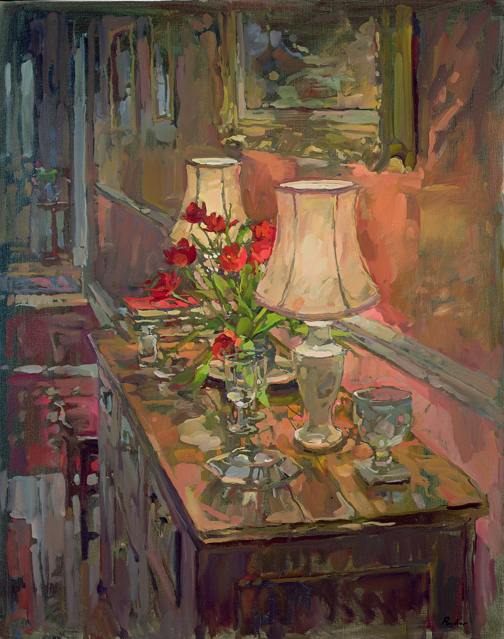 Lampen und Tulpen von Susan Ryder