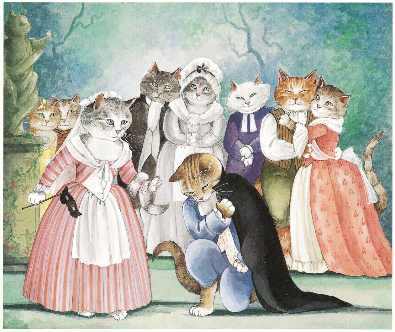 Illustration aus Opera Cats von Susan Herbert