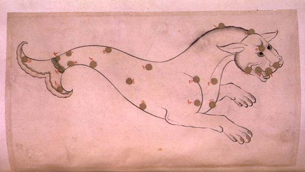 Sternbilder: Cetus, der Wal von Suvar Al Kavakib