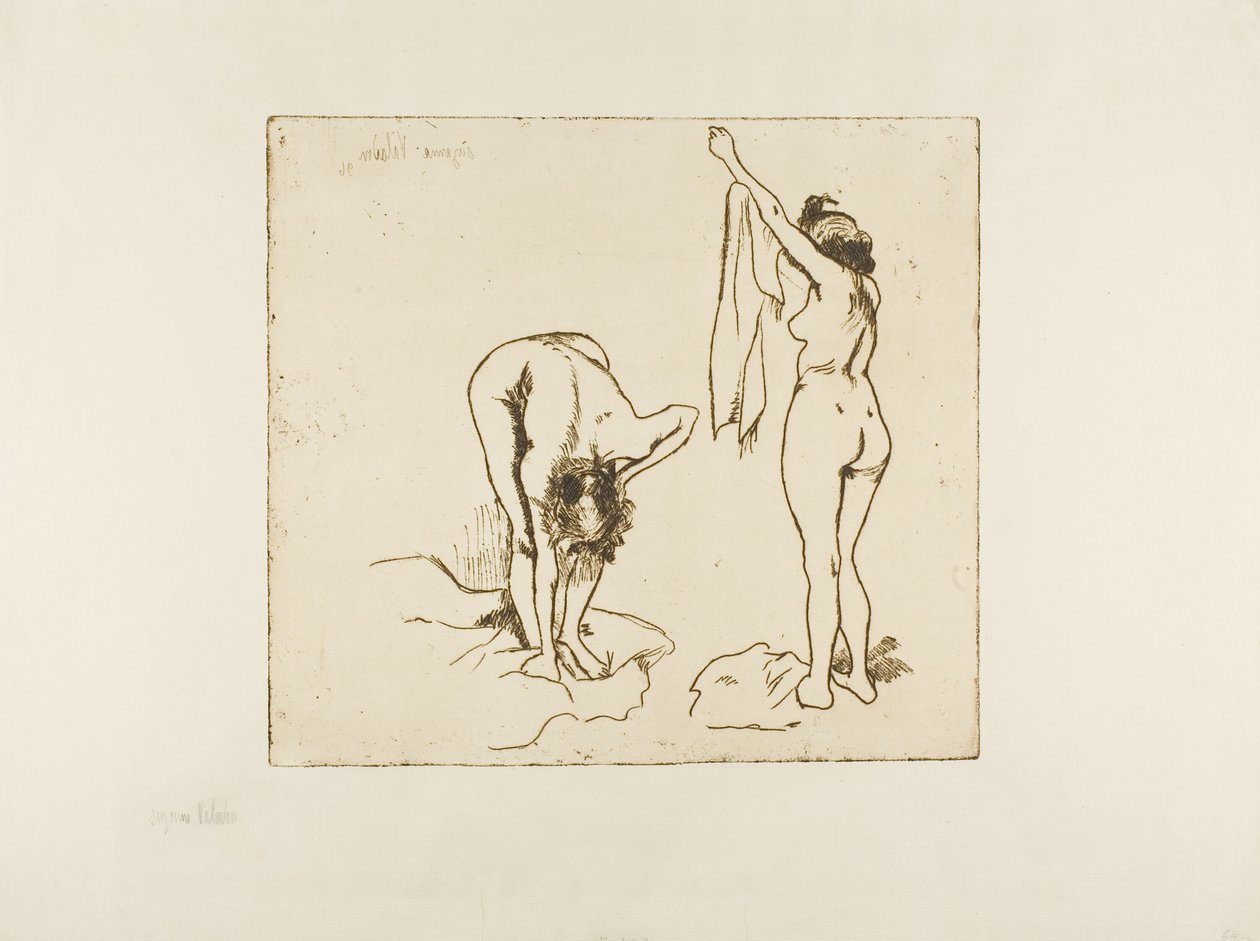 Zwei Frauen beim Abtrocknen von Suzanne Valadon