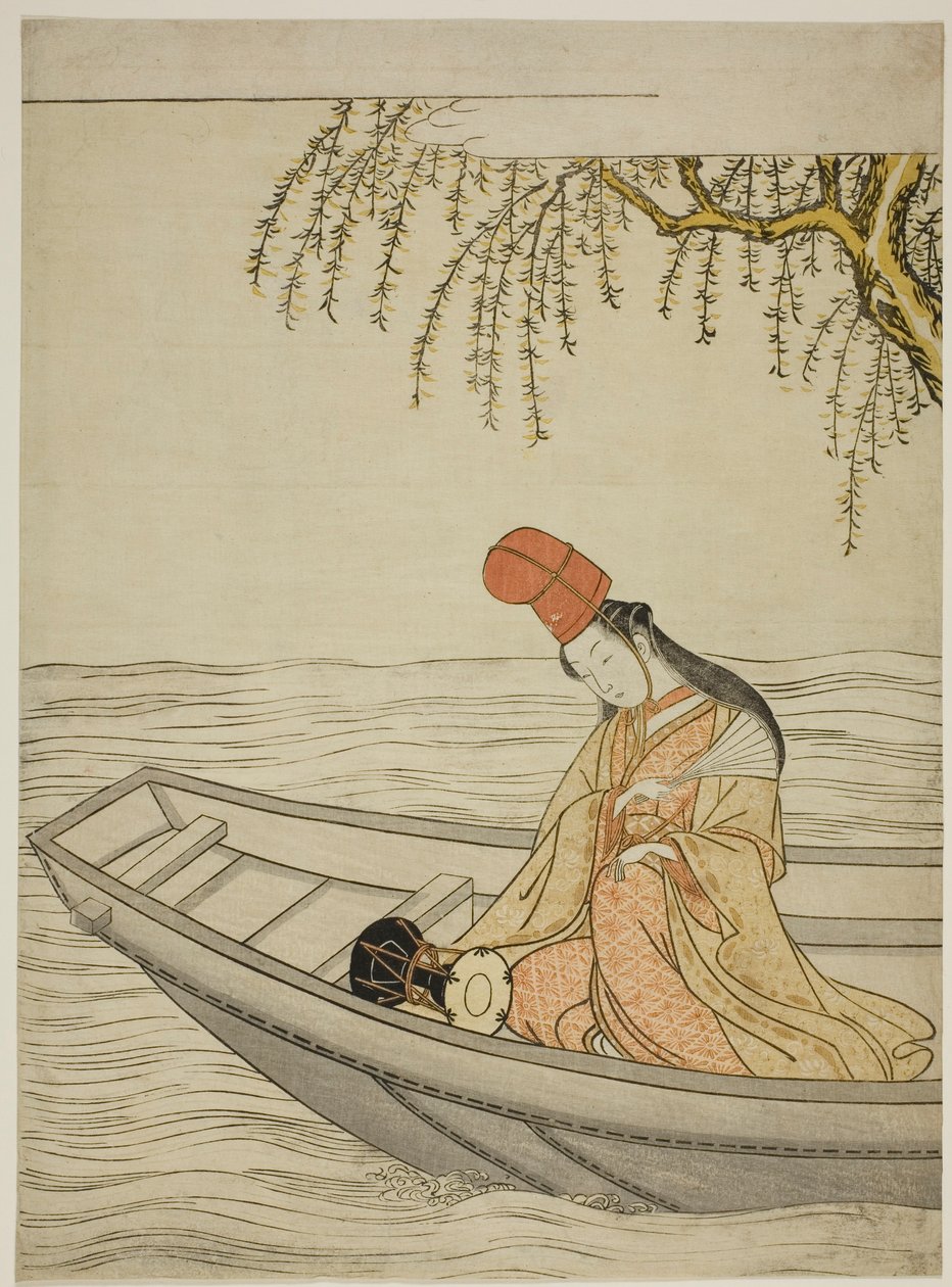 Shirabyoshi-Tänzerin im Asazuma-Boot von Suzuki Harunobu