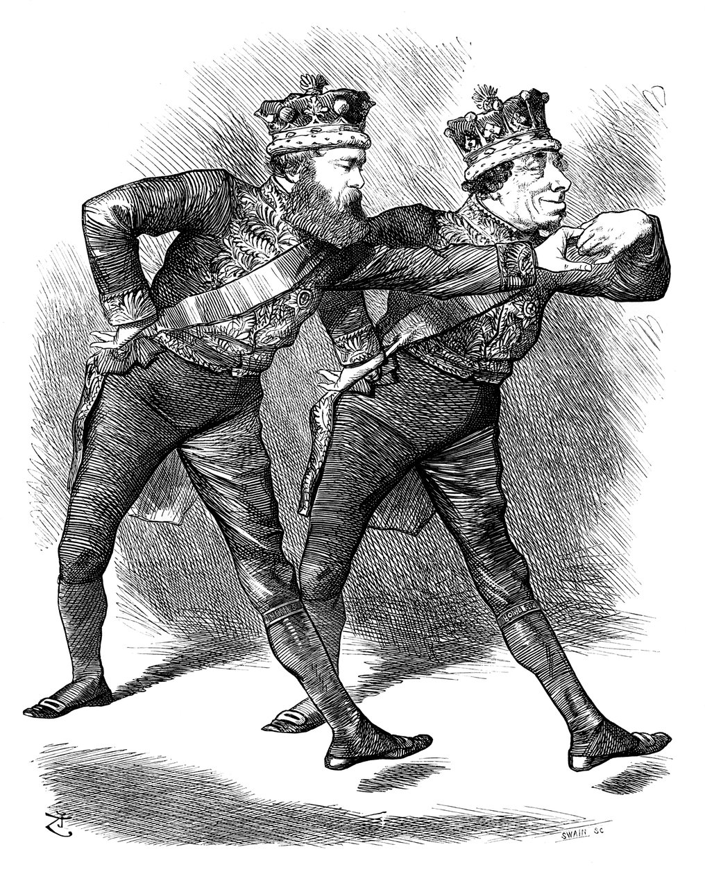 Der Pas De Deux!, 1878 von Swain