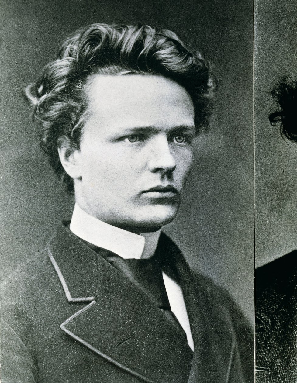 August Strindberg (s/w Foto) von Swedish Photographer