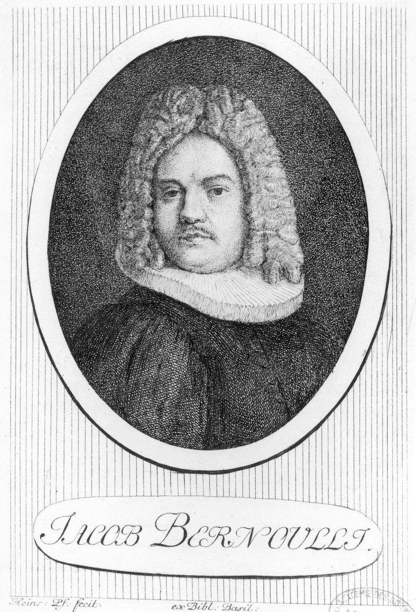 Porträt von Jacques Bernoulli von Swiss School