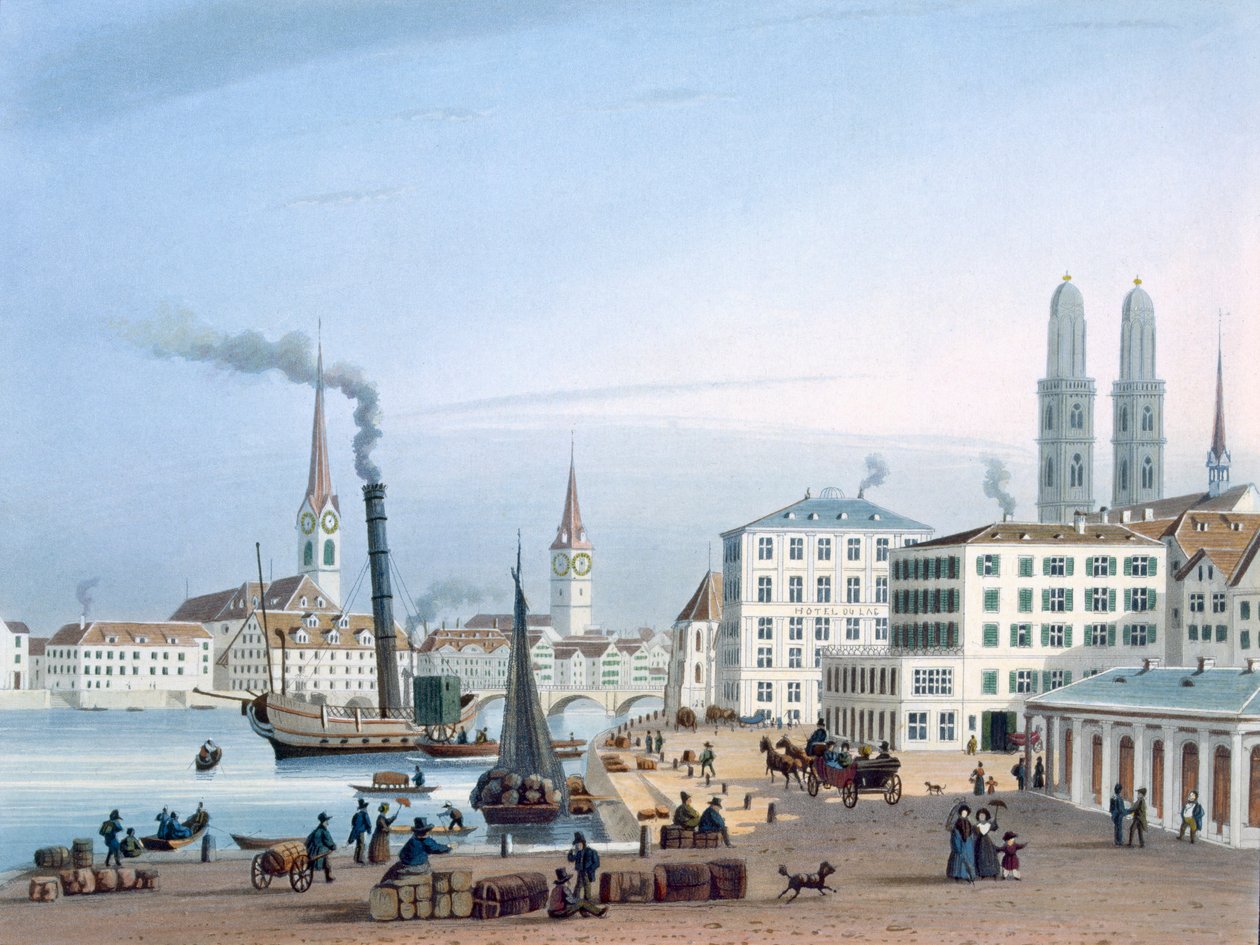 Zürich, 19. Jahrhundert von Swiss School