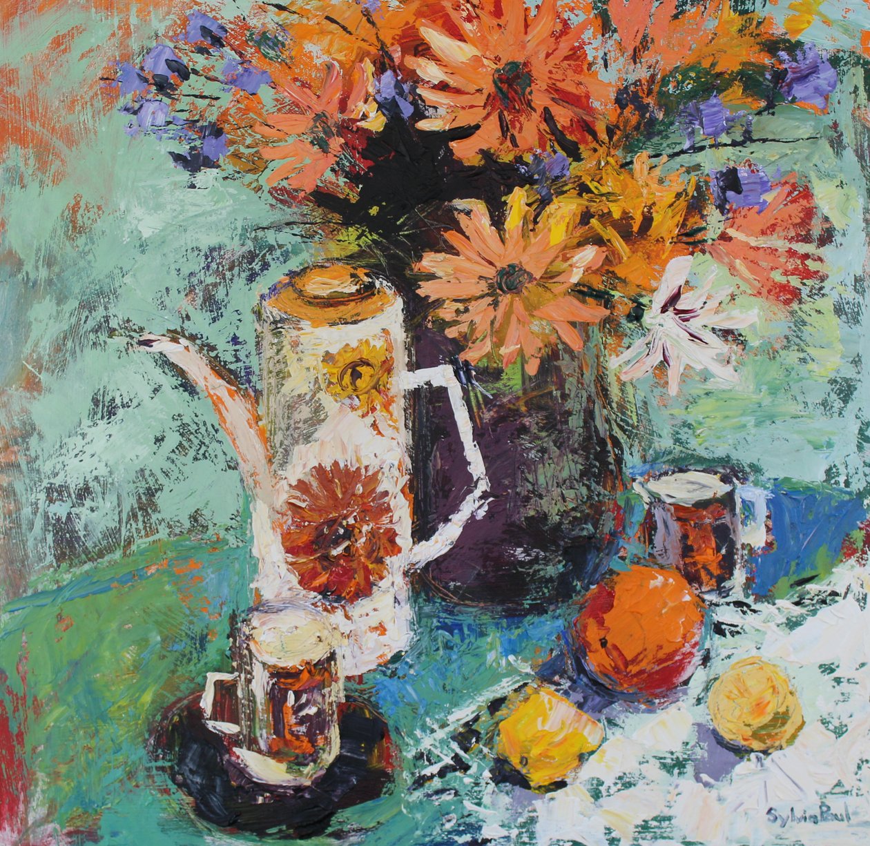 Kaffeekanne Stillleben von Sylvia Paul