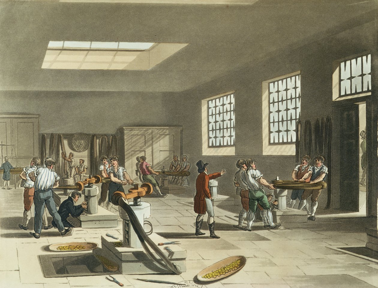 Royal Mint, Stanzraum aus Ackermanns 