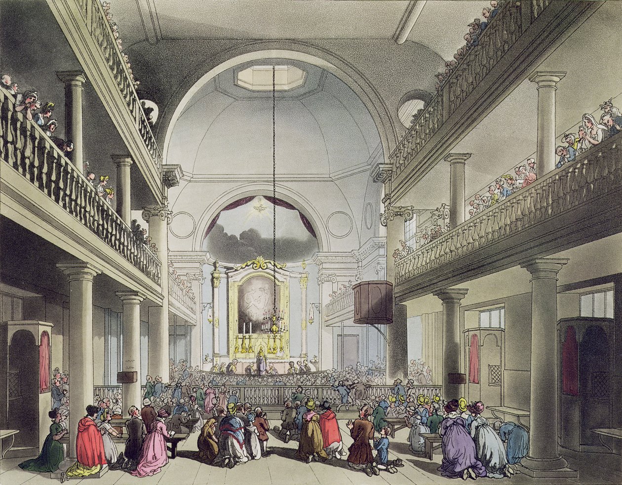 Die römisch-katholische Kapelle, Lincolns Inn Fields, aus 