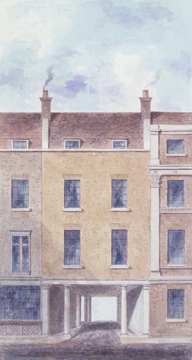 Der alte Eingang zu Scotland Yard, 1824 von T. Chawner